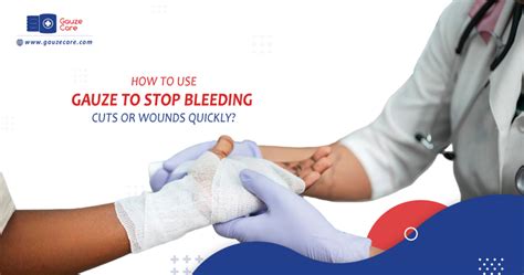 How to make a wound stop bleeding