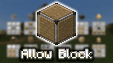 How to make an Allow Block in Minecraft Step by Step Guide