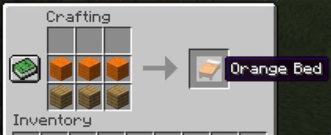 How to make an Orange Bed in Minecraft Step by Step Guide