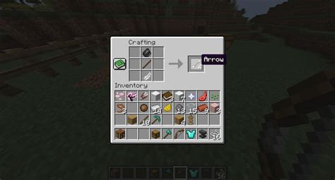 How to make an arrow minecraft