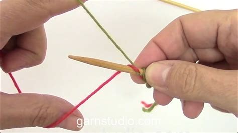 How to make an invisible cast on in double knitting YouTube