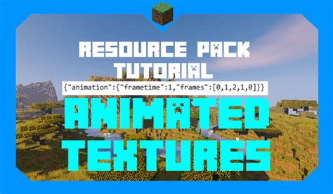 How to make animated textures in minecraft