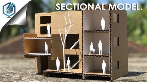 How to make architecture building section model out of cardboard