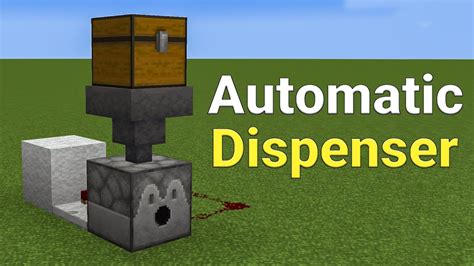 How to make automatic dispenser minecraft