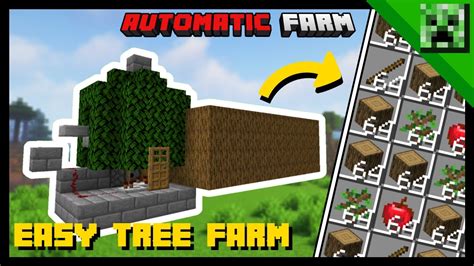 How to make automatic tree farm minecraft