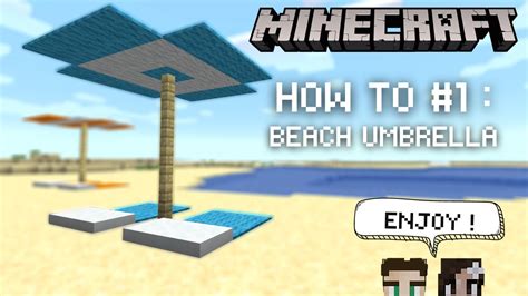 How to make beach umbrellas in minecraft