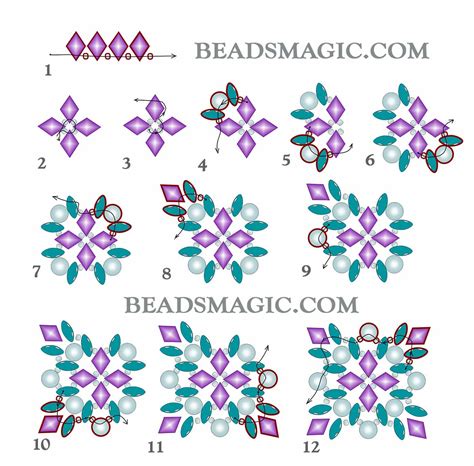 How to make beading patterns Beading patterns, Beadwork patterns