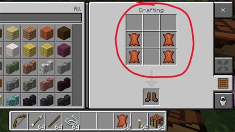 How to make boots in minecraft