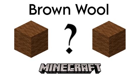 How to make brown wool in minecraft