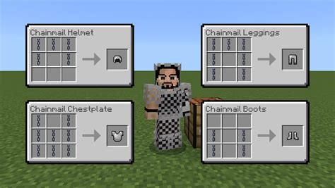 How to make chainmail in minecraft