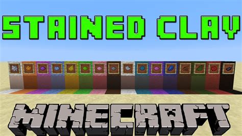 How to make colored clay minecraft