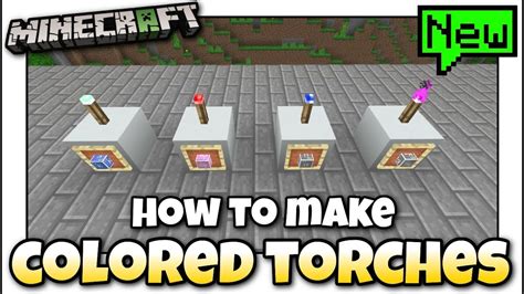 How to make colored torches in minecraft