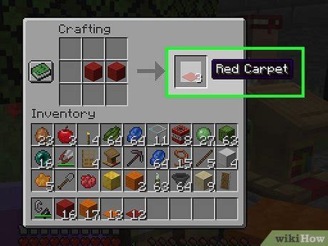 How to make coloured carpet in minecraft