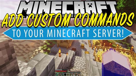 How to make commands in minecraft server