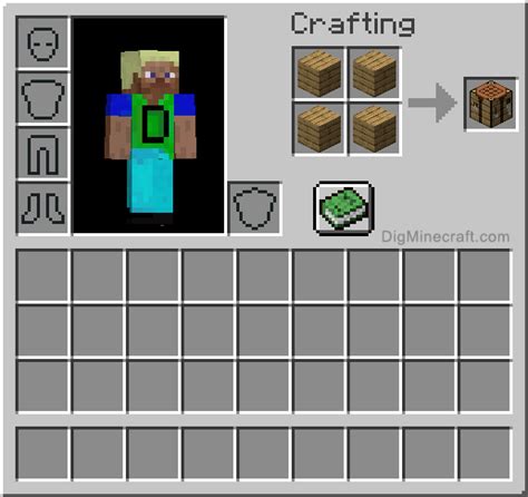 How to make crafting table minecraft