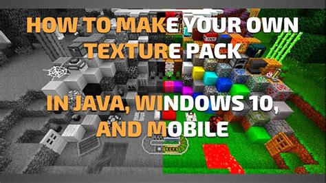 How to make custom minecraft textures