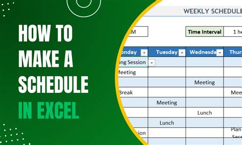 How to make date schedule in excel.  This comprehensive guide will walk you throu...