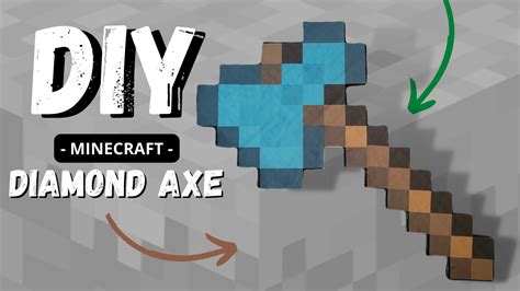 How to make diamond axe in minecraft