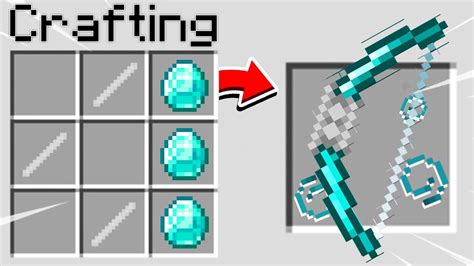How to make diamond bow in minecraft