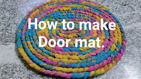 How to make door mat with old clothes//DIY door mat//purany …