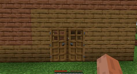 How to make double doors in minecraft