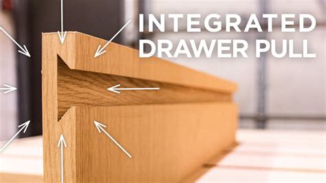 How to make drawer fronts with routed finger pull