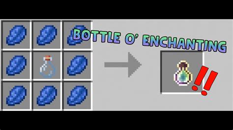 How to make enchanting bottles in minecraft