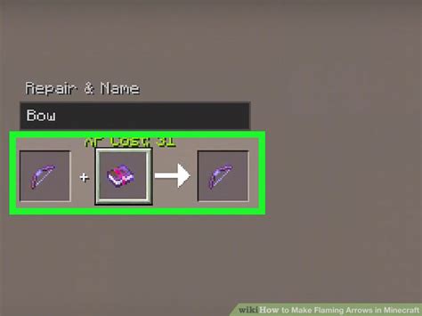 How to make flaming arrows on minecraft