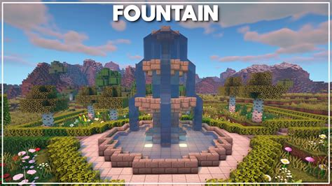 How to make fountain in minecraft