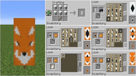 How to make fox banner in minecraft
