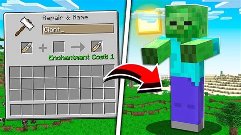 How to make giant mobs in minecraft
