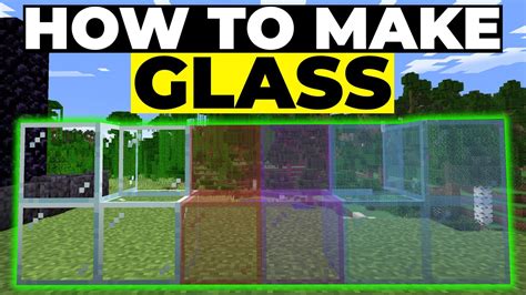 How to make glass minecraft