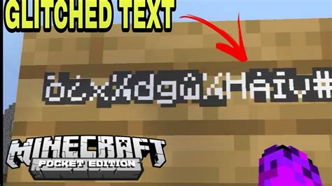 How to make glitched text in Minecraft