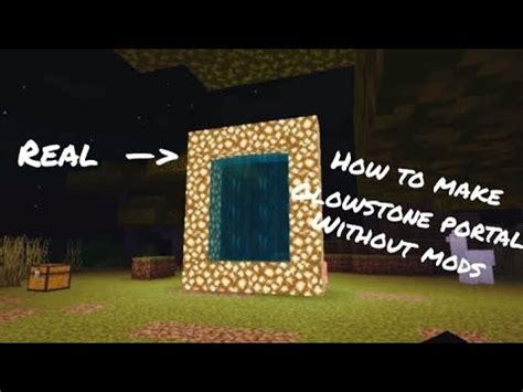 How to make glowstone portal in minecraft