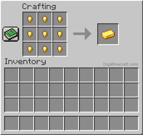 How to make gold ingots in minecraft