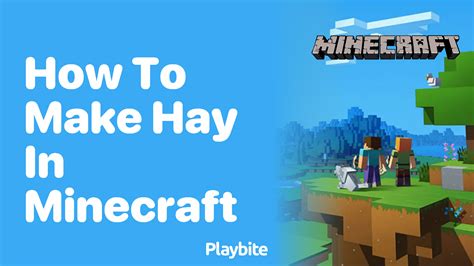 How to make hay in minecraft