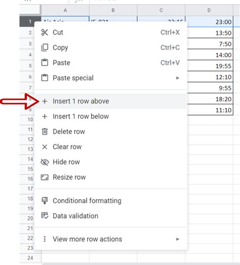 How to make header row in Google Sheets SpreadCheaters