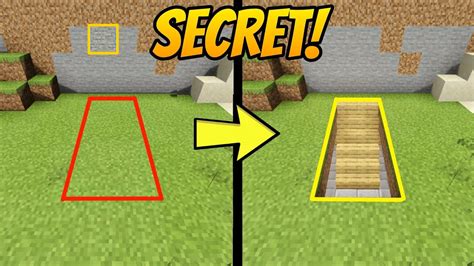How to make hidden entrances in minecraft