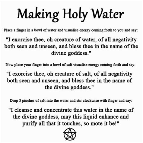 How to make holy water. The reverse is also the common understanding. Adding a thimble of holy water to a gallon of regular water does not make the container full of holy water. The holy water would need to be more than 50% of the combined water. As previously stated, this is common custom and not official teaching. Since it does not take very long for a priest or ... 