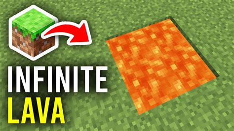 How to make infinite lava minecraft