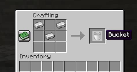 How to make iron bucket in minecraft