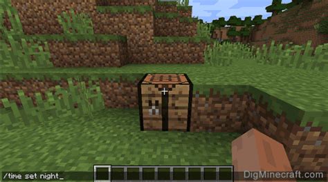 How to make it night in minecraft