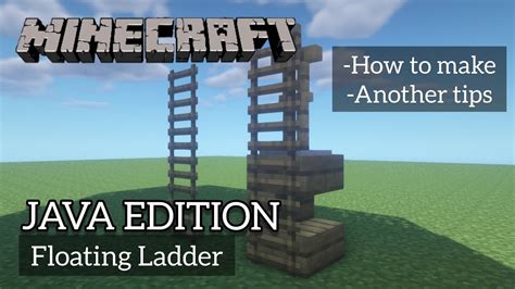 How to make ladders float in minecraft