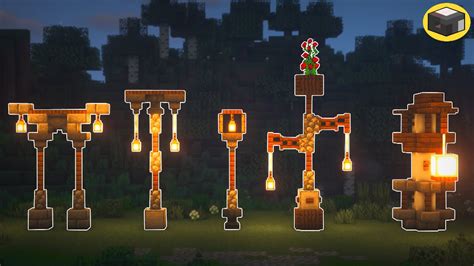 How to make lamp posts in minecraft