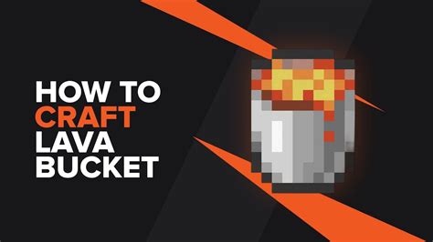 How to make lava bucket in minecraft