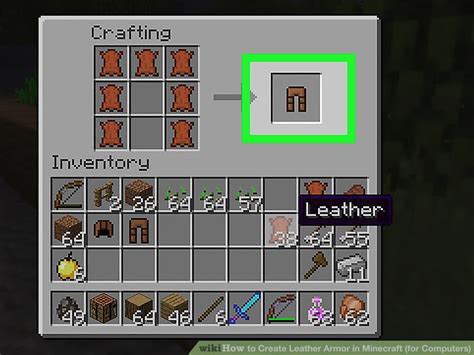 How to make leather in minecraft