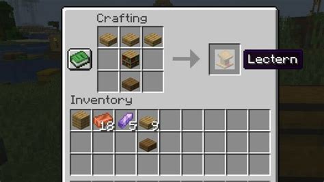 How to make lectern in minecraft
