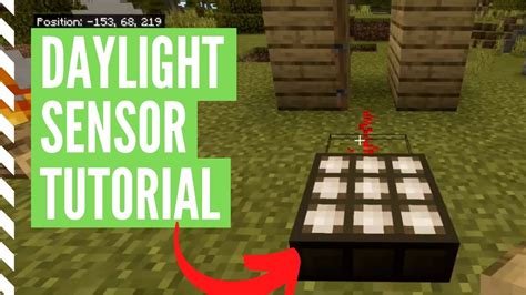 How to make light sensor minecraft