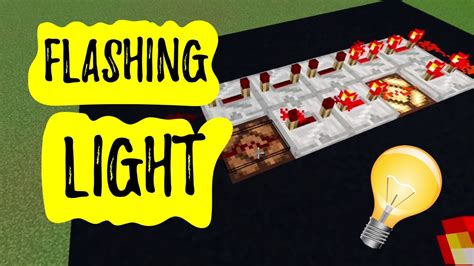 How to make lights flash in minecraft