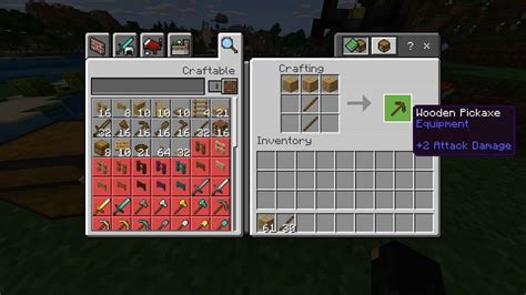 How to make minecraft axe